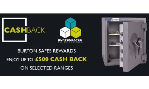 Barrington Security partner with Burton Safes for 1st ever done cash back offer