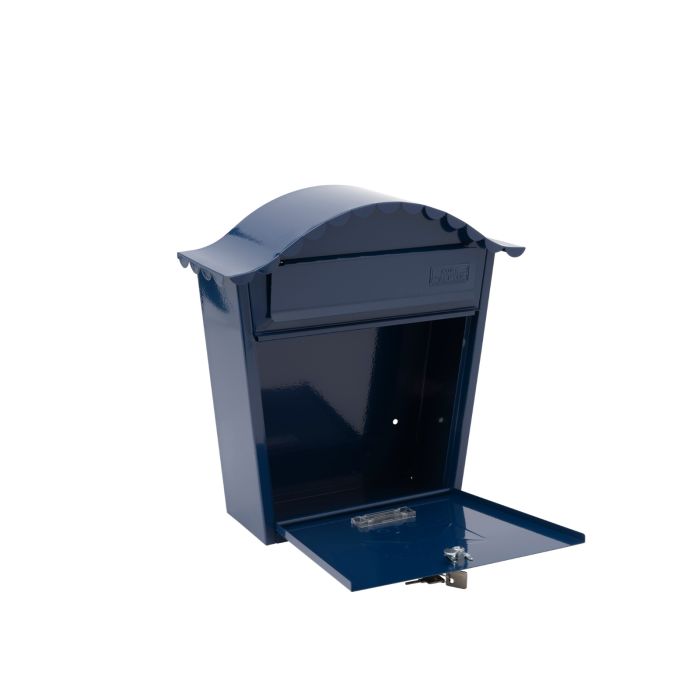 Classic Midnight Blue Postbox Quality Postbox Key Lock Burg Wachter Barrington Security