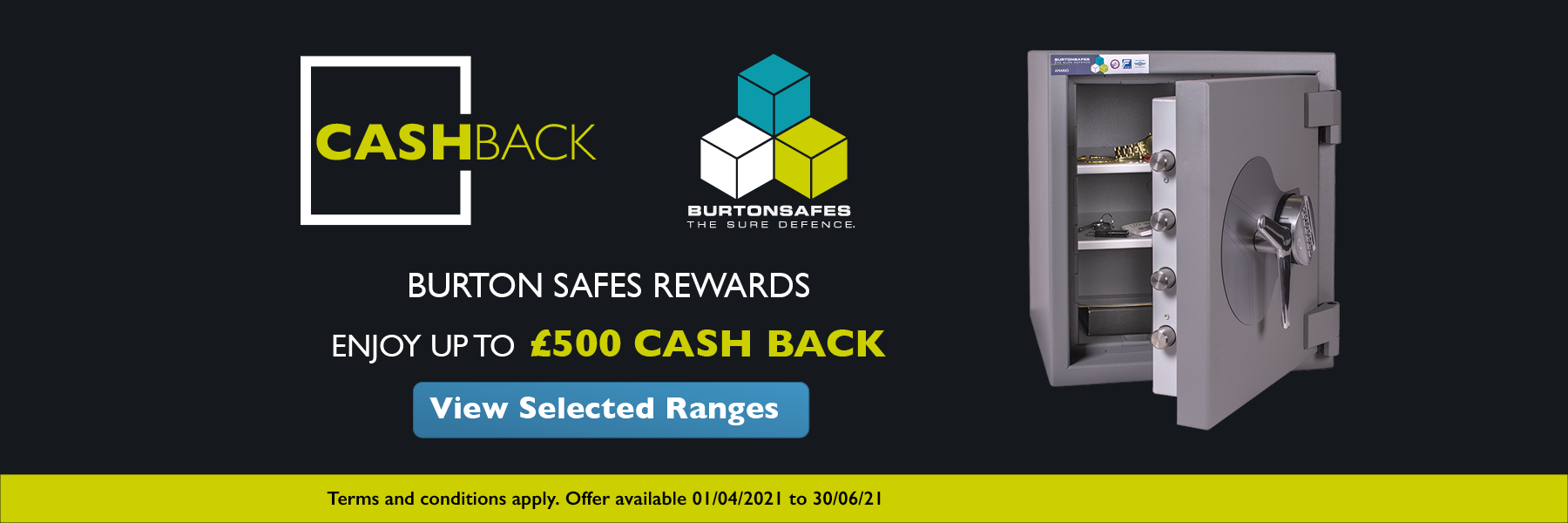 Barrington Security Partner with Burton Safes for Cash Back Promotion
